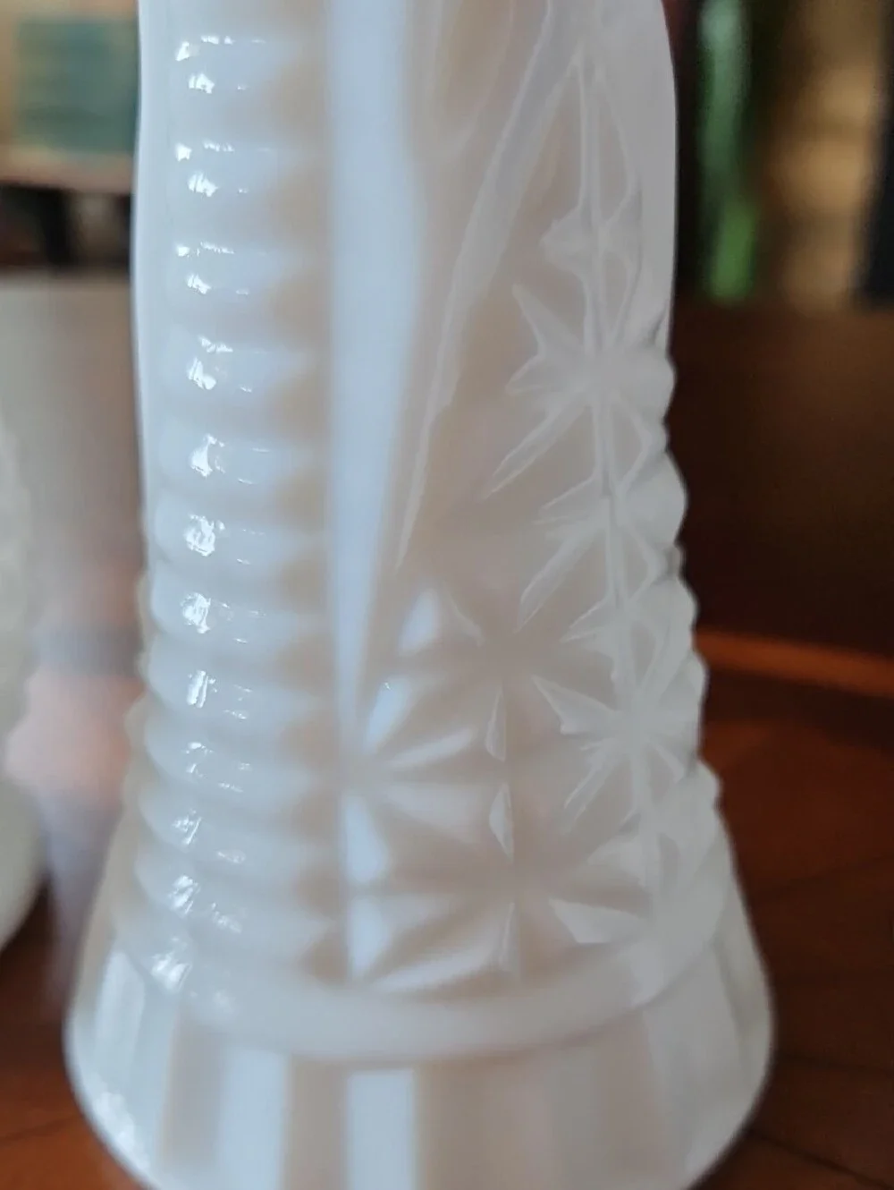 VTG Milk Glass Bud Vase Lot 3, Randall Ring of Fire, Hocking, Imperial Glass MCM